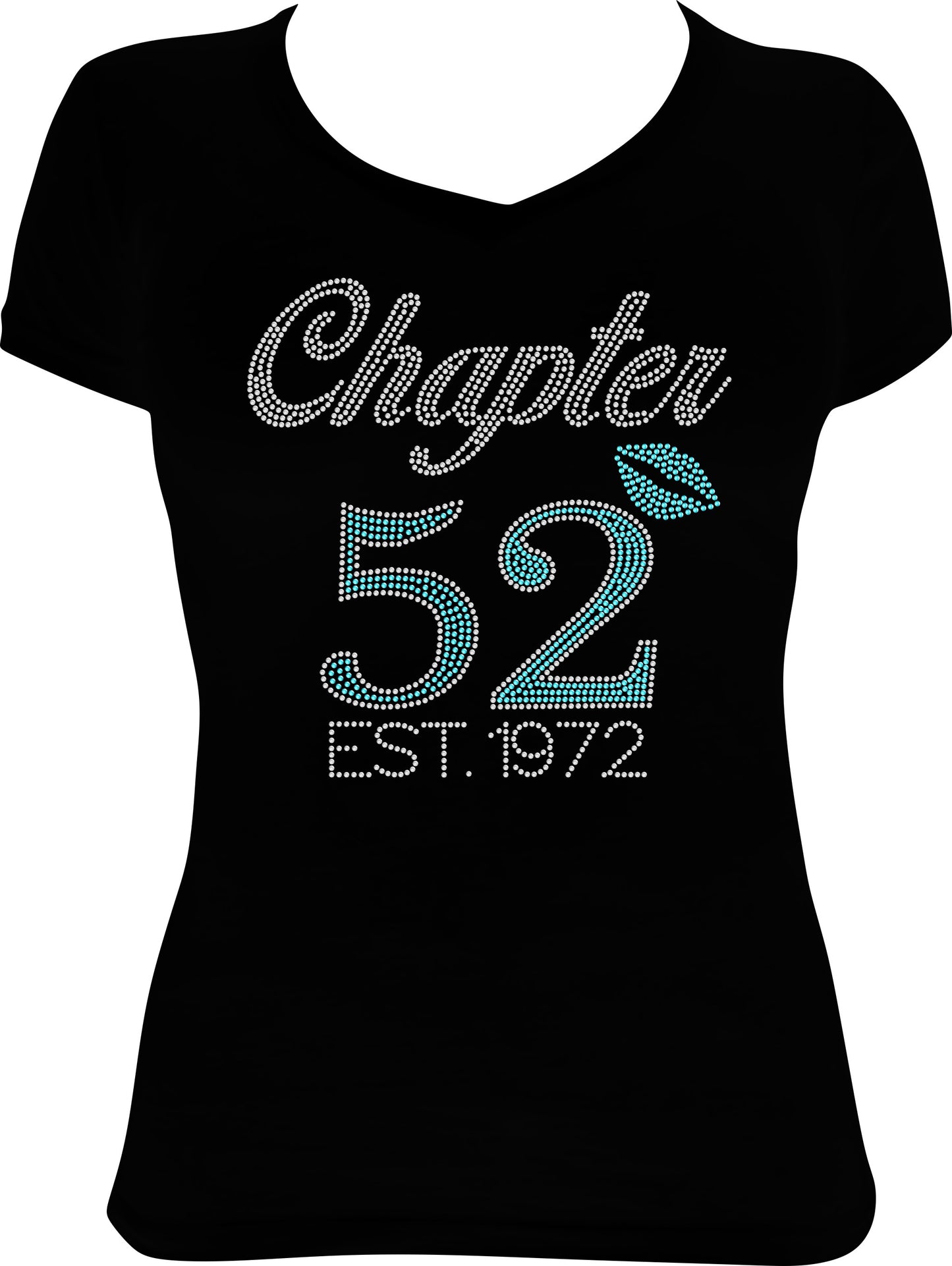Chapter 52 Established 1972 Birthday Rhinestone Shirt