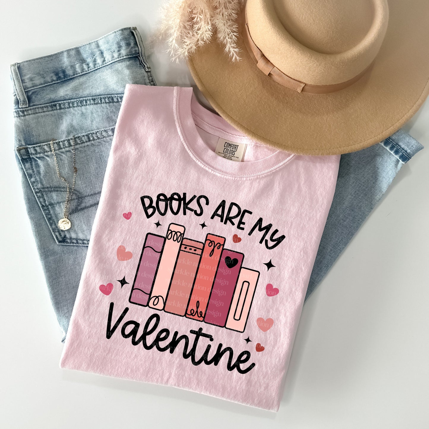 Books are my Valentine Book Lover T-shirt