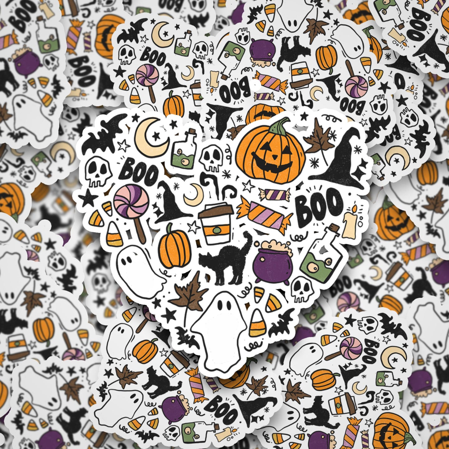 Halloween Heart Fun Sticker
