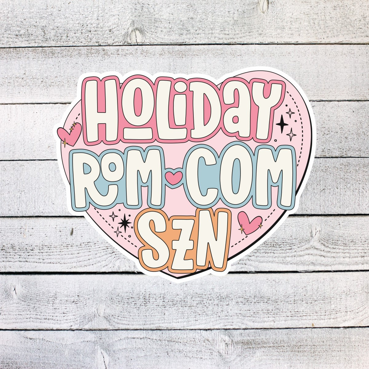 Holiday Rom Com Season Heart Sticker