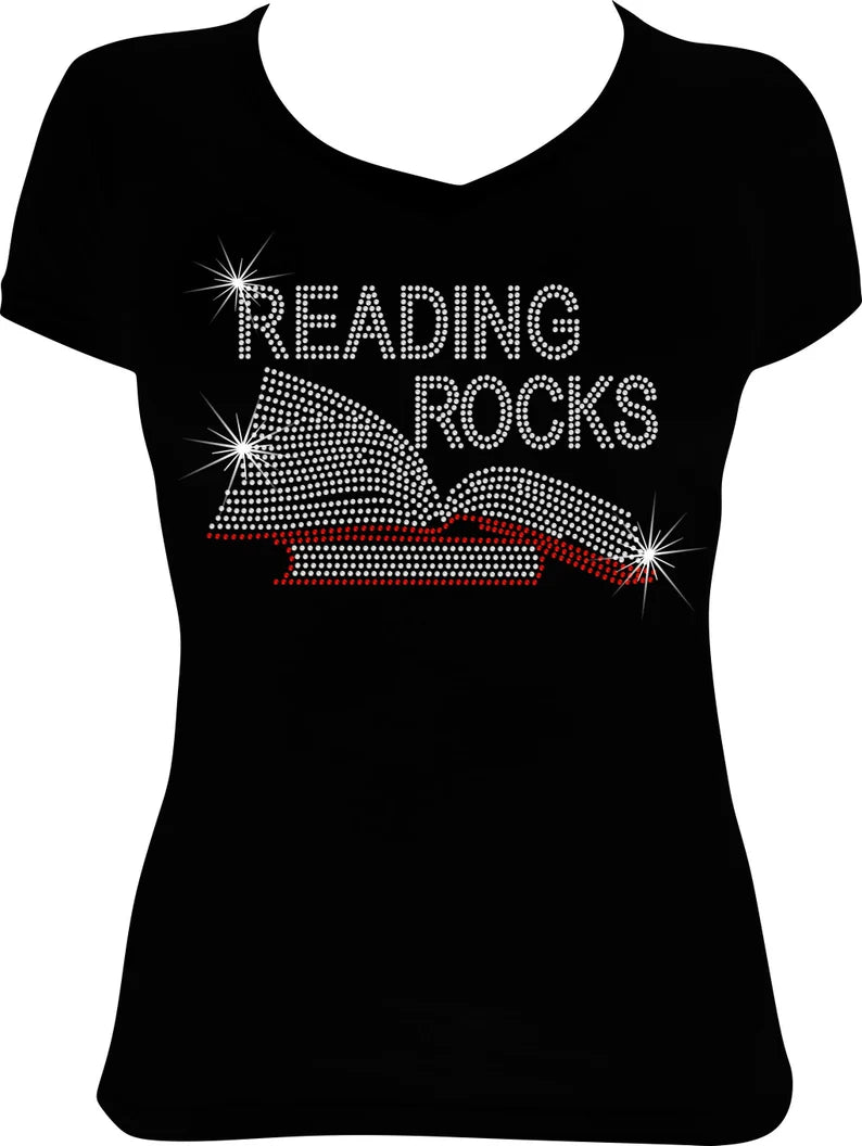Reading Rocks Rhinestone Shirt