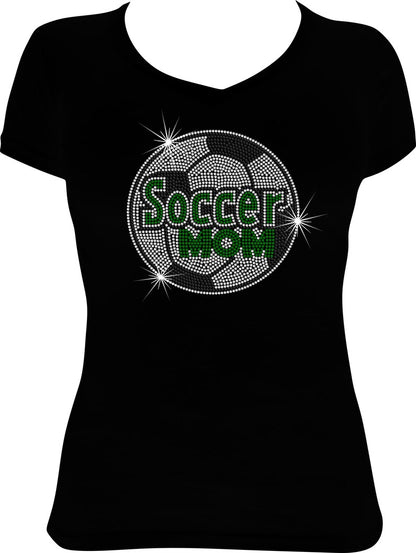 Soccer Mom Ball Rhinestone Shirt