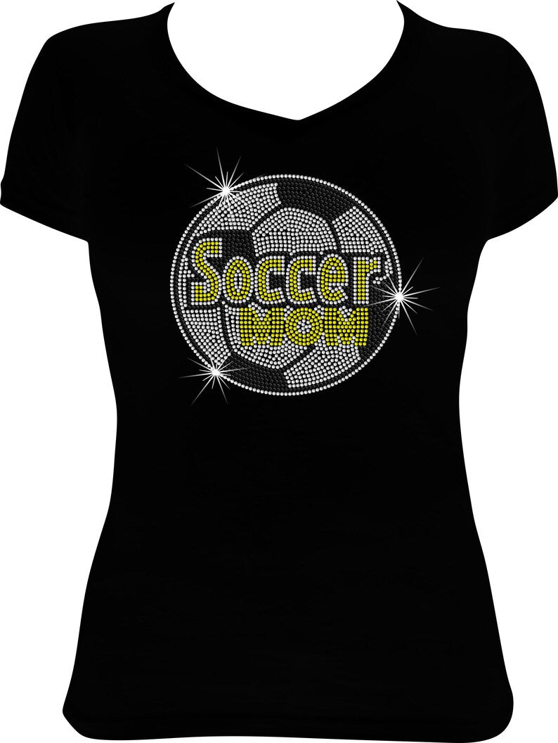 Soccer Mom Ball Rhinestone Shirt