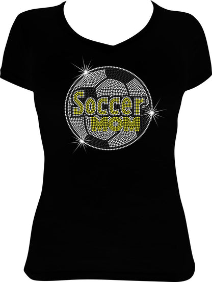 Soccer Mom Ball Rhinestone Shirt