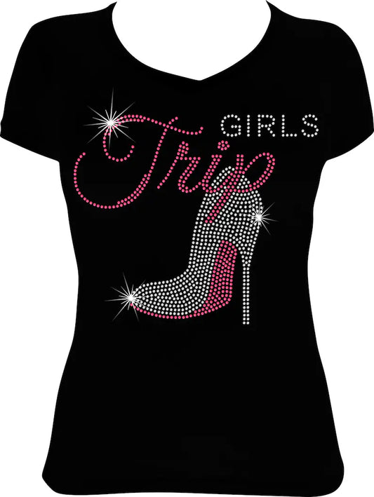 Girls Trip Shoe Rhinestone Shirt