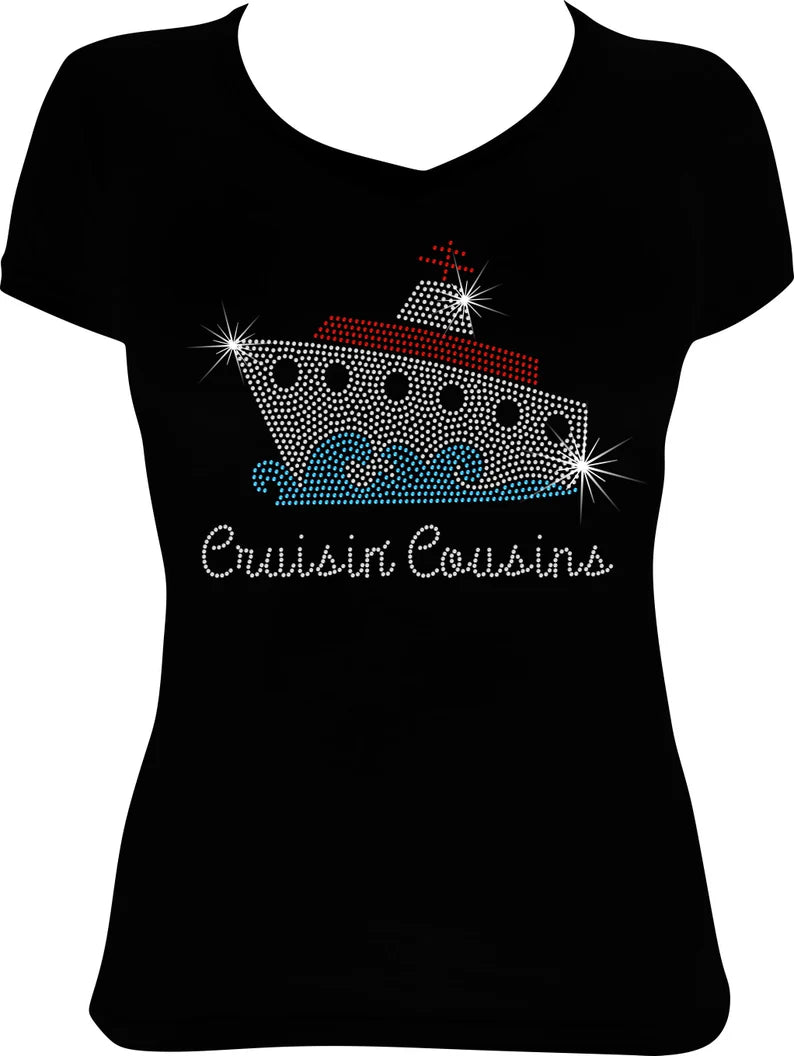 Cruisin Cousins Rhinestone Shirt