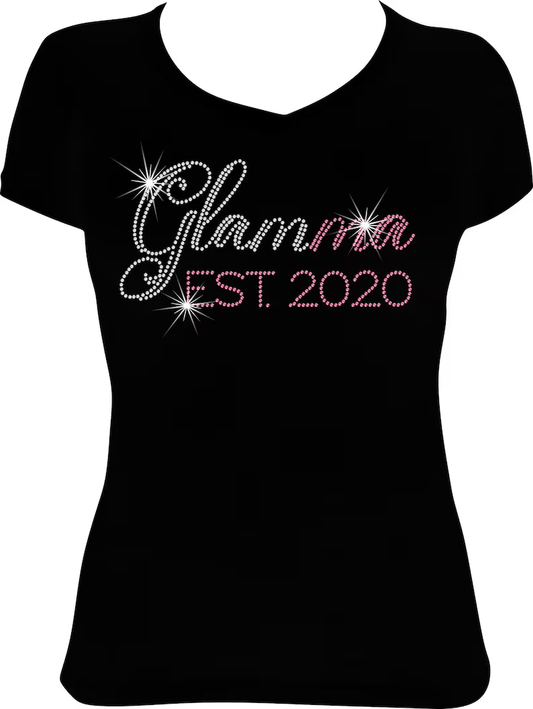 Glamma Est. (Any Year) Rhinestone Shirt