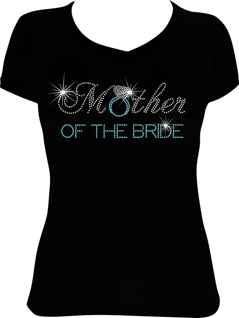 Mother of the Bride Ring Rhinestone Shirt