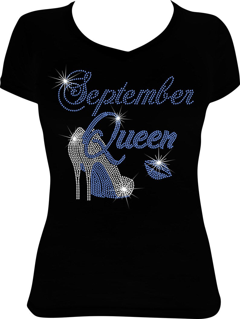 September Queen Shoes Rhinestone Shirt