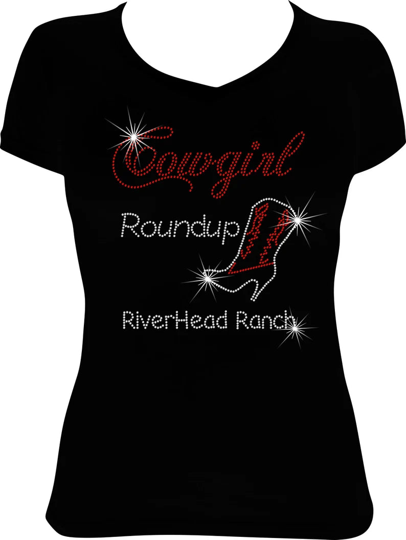 Cowgirl Roundup Boot Destination Rhinestone Shirt