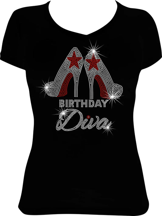 Birthday Diva Shoe with Star Rhinestone Shirt
