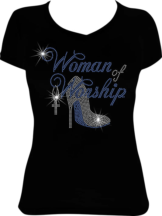 Woman of Worship Rhinestone Shirt