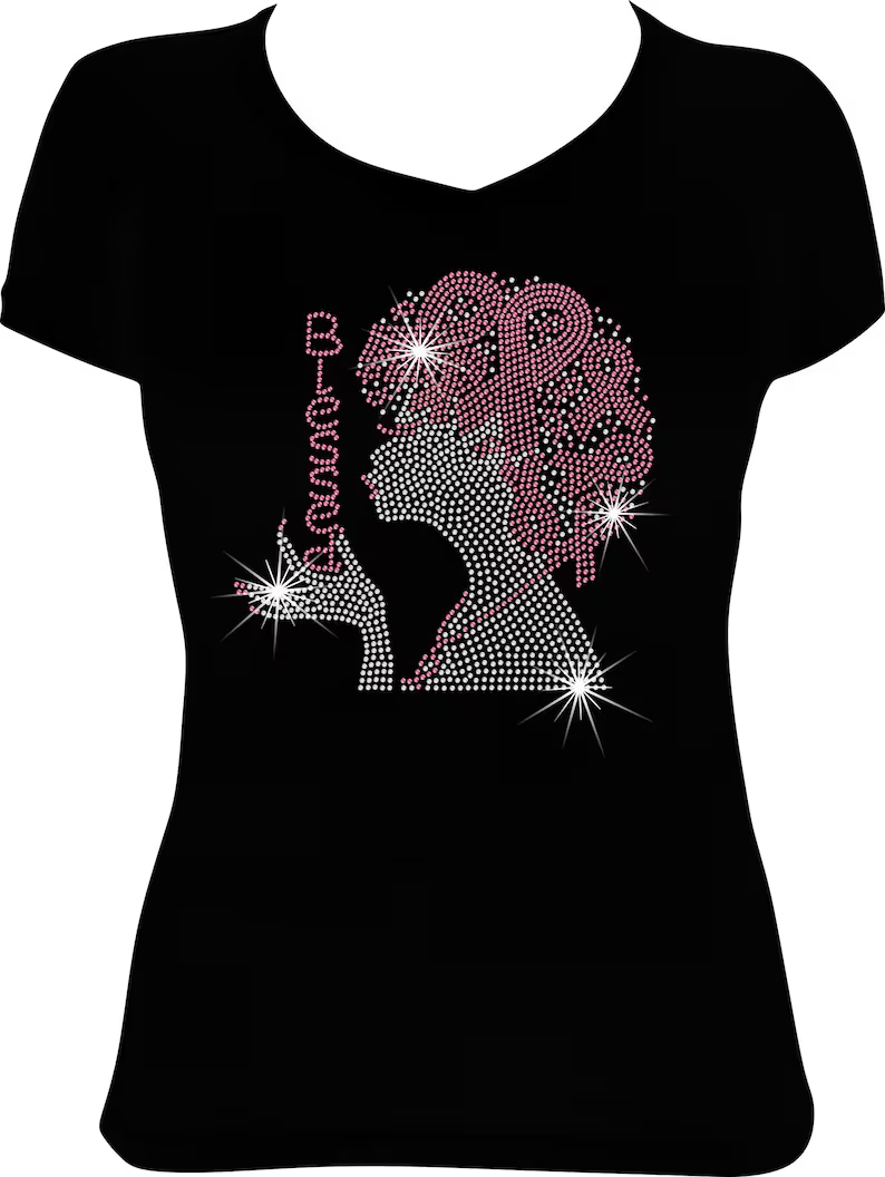 Girl Blessed Cancer Survivor Rhinestone Shirt