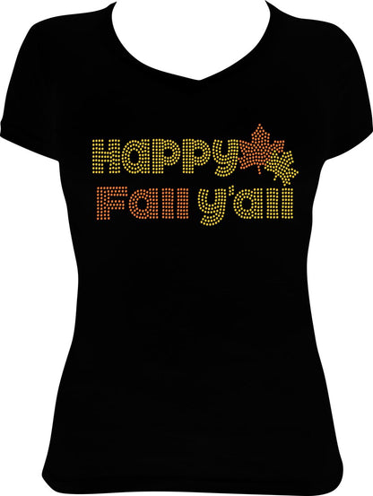 Happy Fall Y'all Rhinestone Shirt