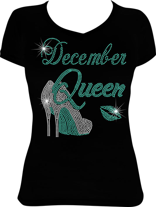 December Queen Shoes Rhinestone Shirt