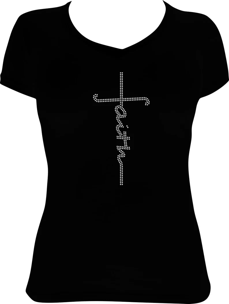 Faith Rhinestone Shirt