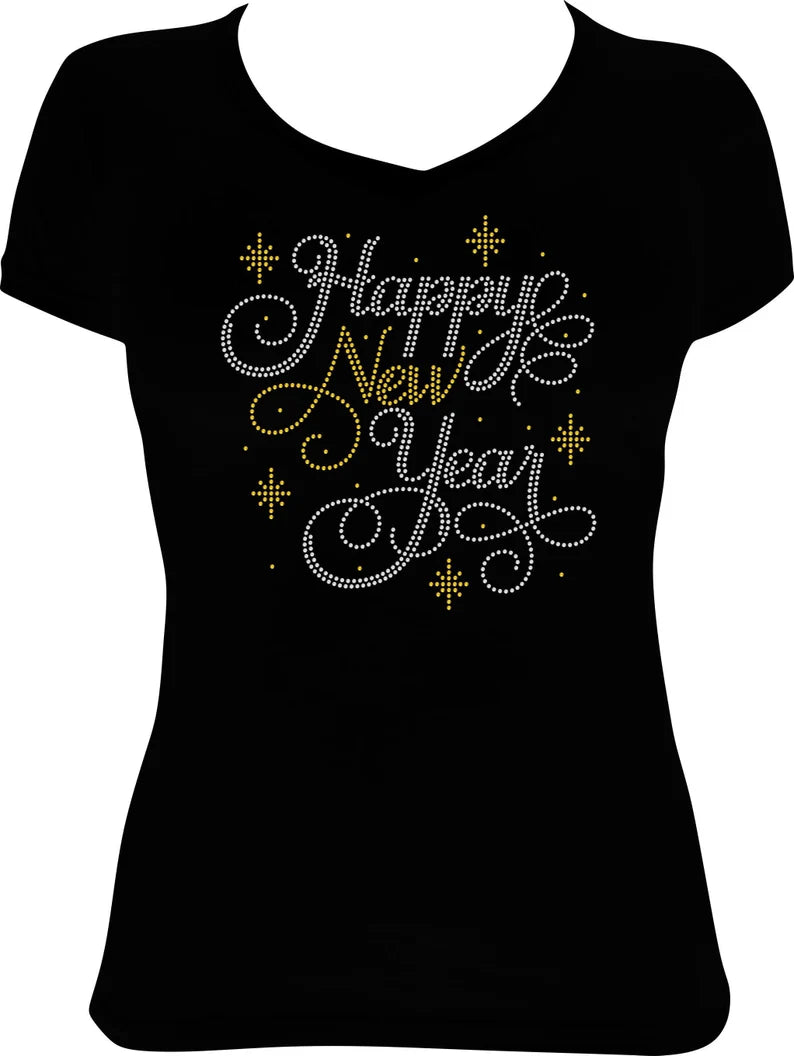 Happy New Year Rhinestone Shirt