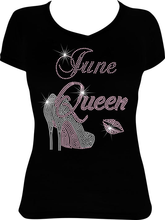 June Queen Shoes Rhinestone Shirt