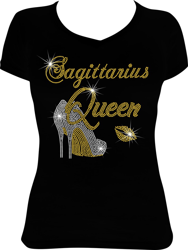 Sagittarius Queen Shoes Rhinestone Shirt