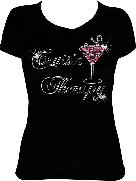 Cruisin' Therapy Rhinestone Shirt