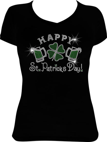 Happy St. Patrick's Day Rhinestone Shirt