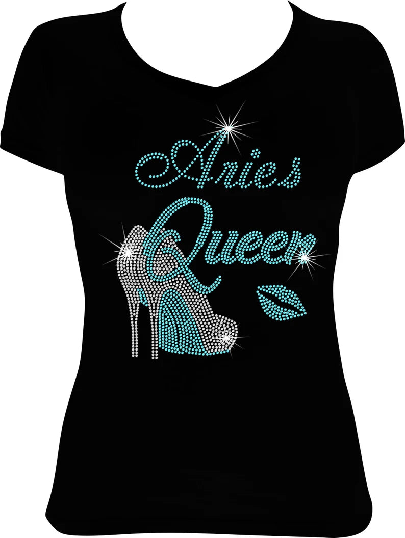 Aries Queen Shoes Rhinestone Shirts