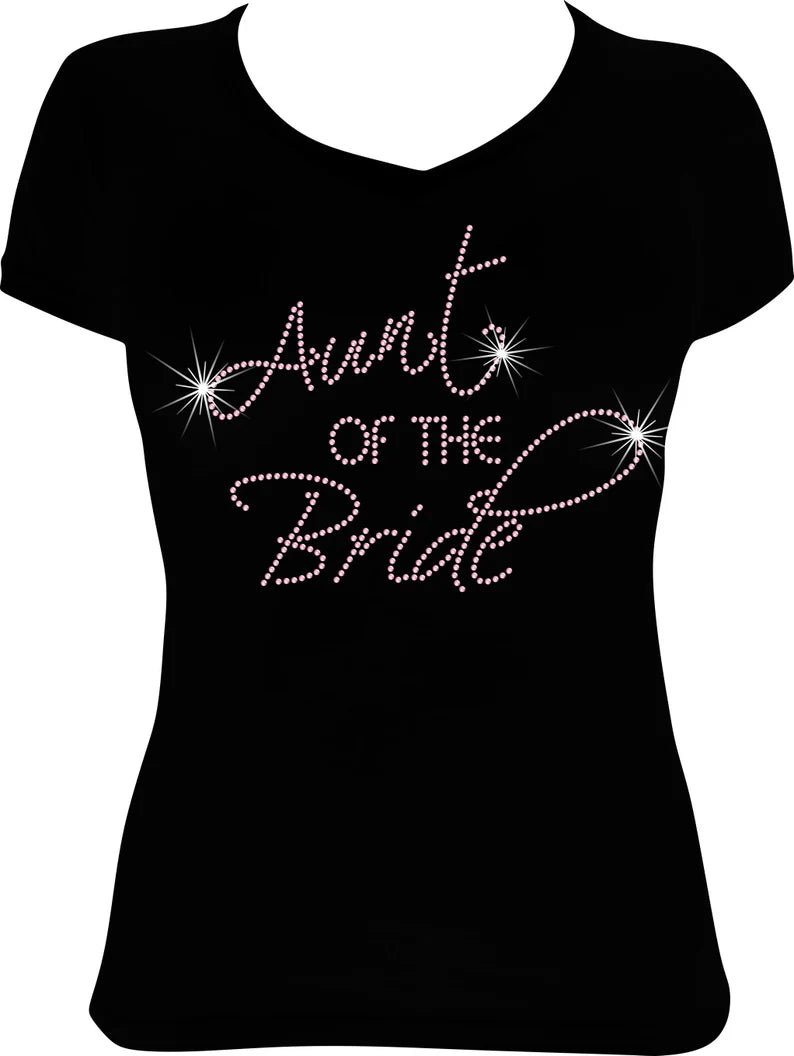 Aunt of the Bride Rhinestone Shirt