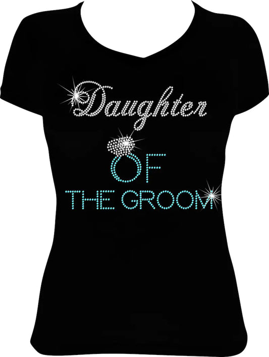 Daughter of the Groom Ring Rhinestone Shirt