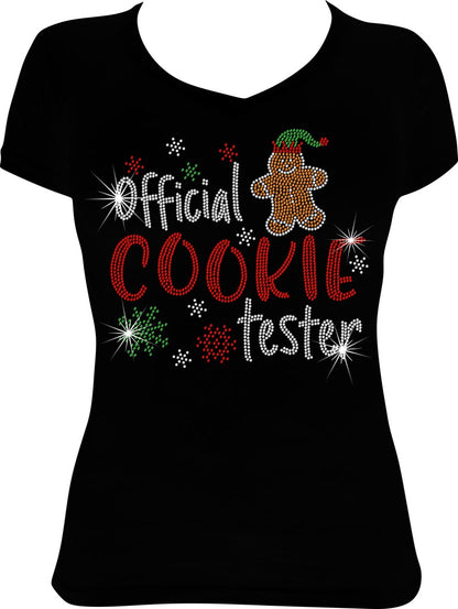 Official Cookie Tester Rhinestone Shirt