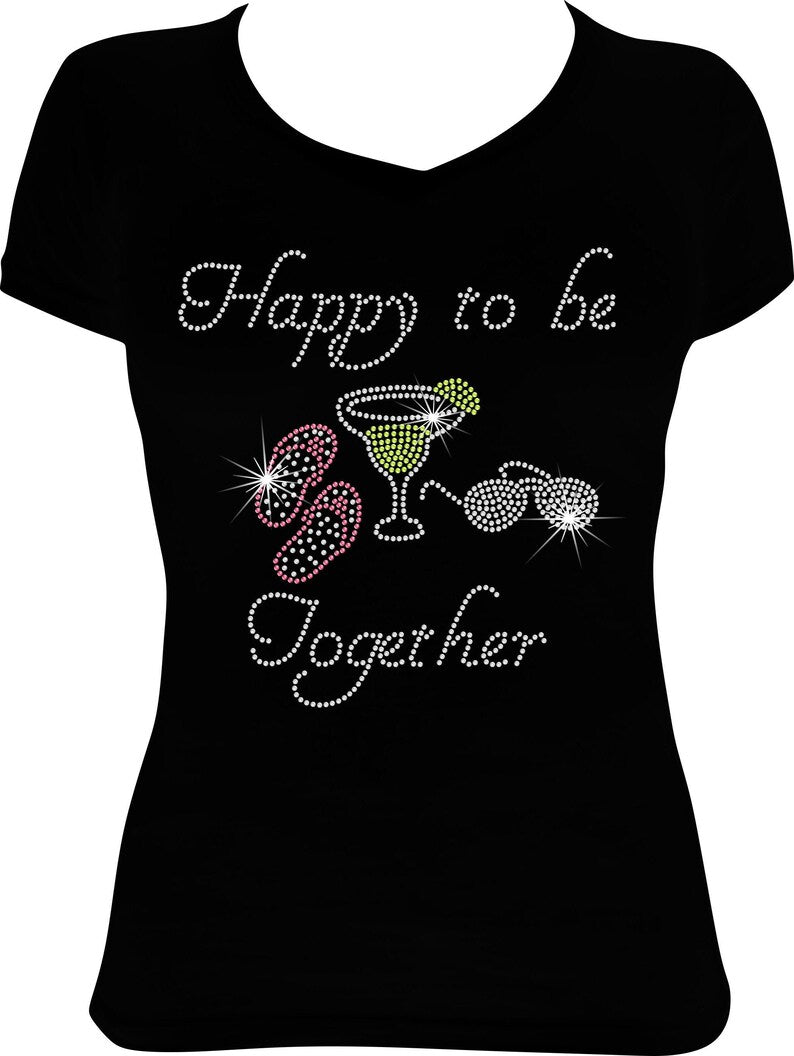 Happy to be Together Margarita Rhinestone Shirt