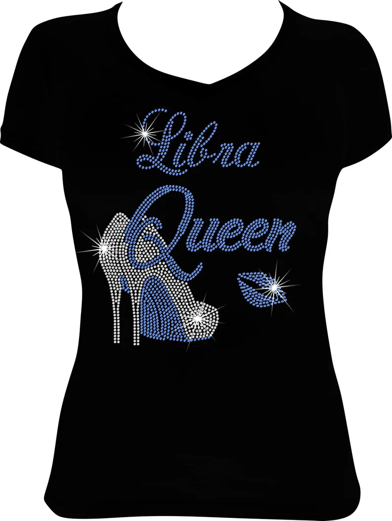 Libra Queen Shoes Rhinestone Shirt
