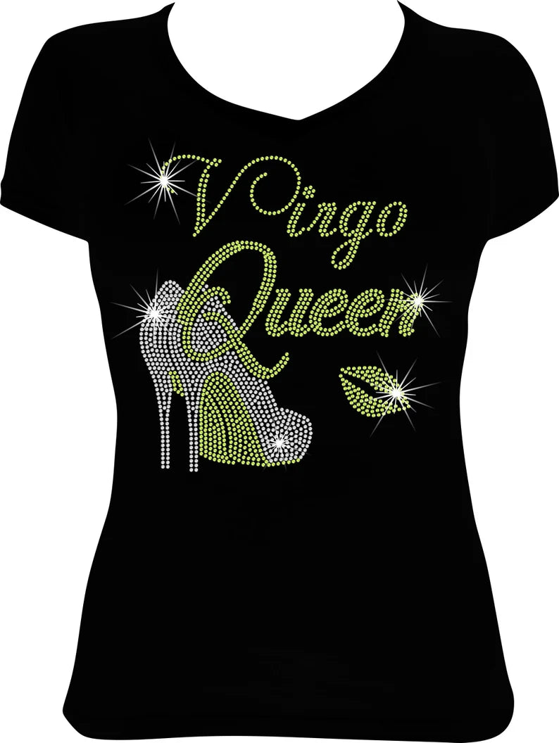 Virgo Queen Shoes Rhinestone Shirt