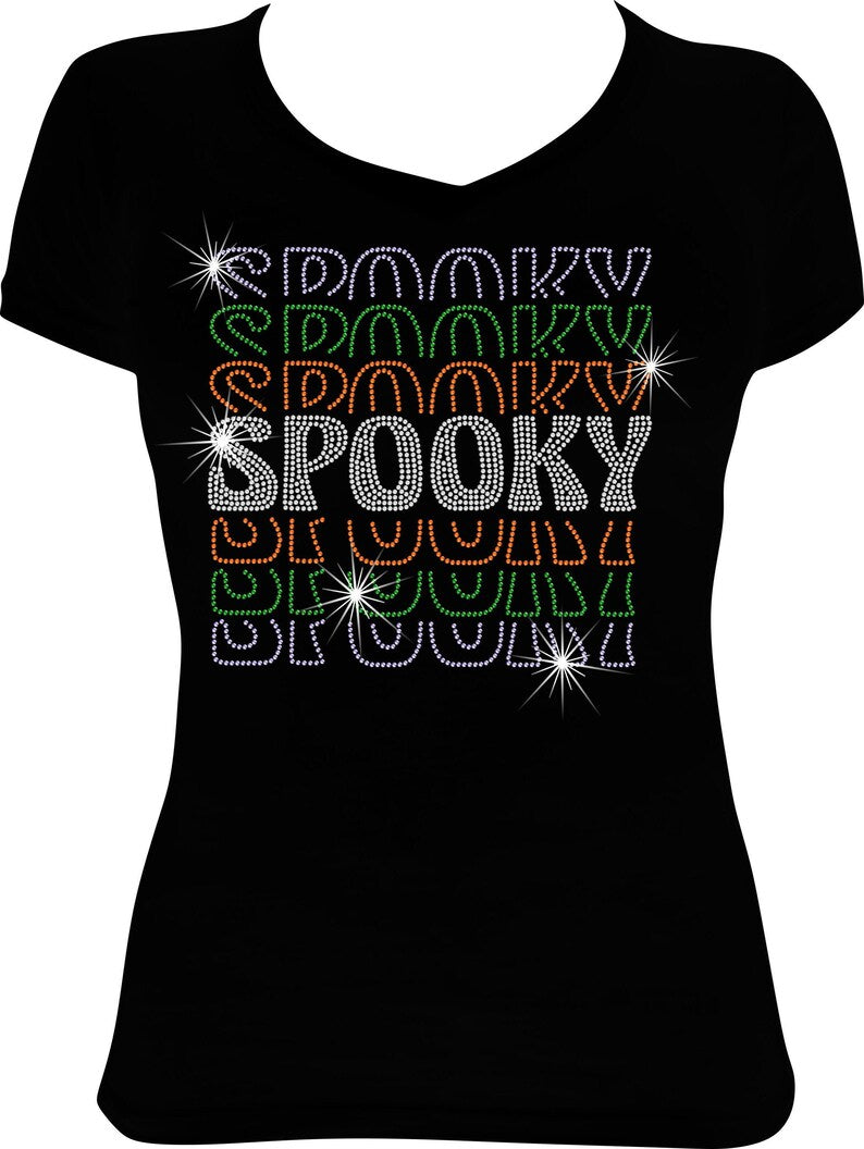 Spooky Halloween Rhinestone Shirt