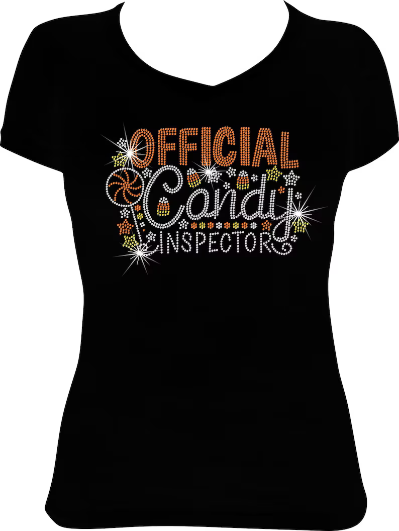 Official Candy Inspector Rhinestone Shirt