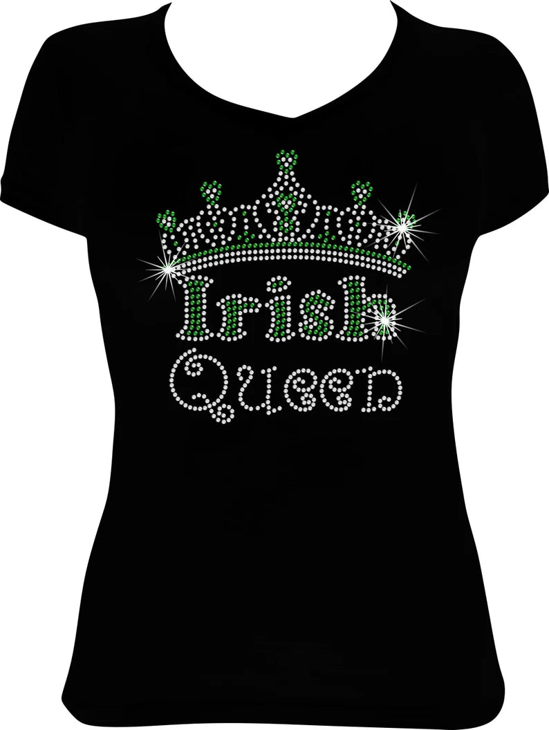 Irish Queen Crown Rhinestone Shirt