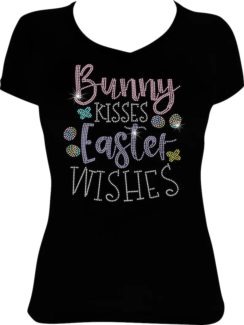 Bunny Kisses and Easter Wishes Rhinestone Shirt