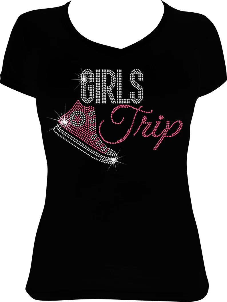 Girls Trip High Top Sneaker Rhinestone Shirt