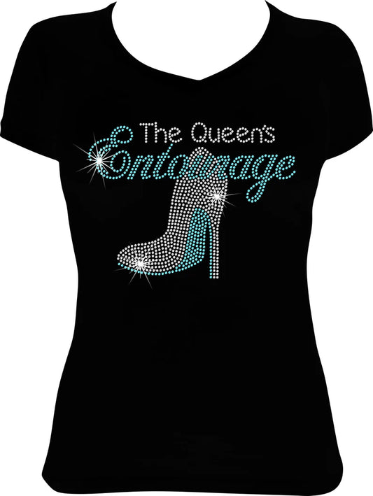 The Queen's Entourage Shoe Rhinestone Shirt