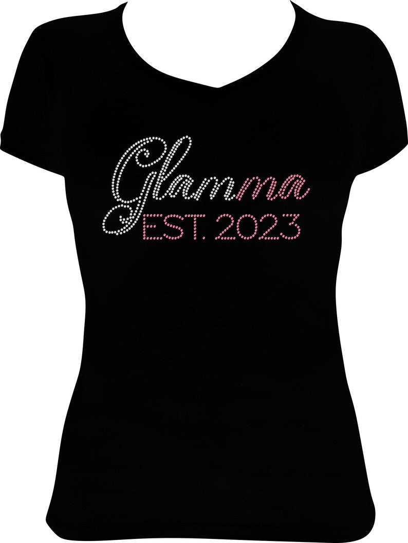 Glamma Est. 2023 Rhinestone Shirt