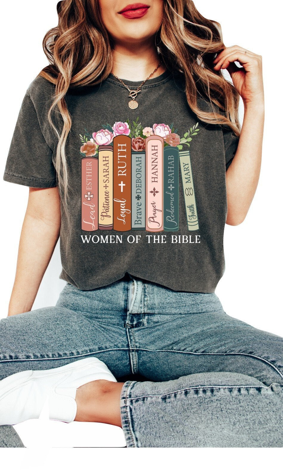 Christian Shirts Boho Christian Shirt Religious Tshirt Christian T Shirts Bible Verse Shirt Women of the Bible Shirt