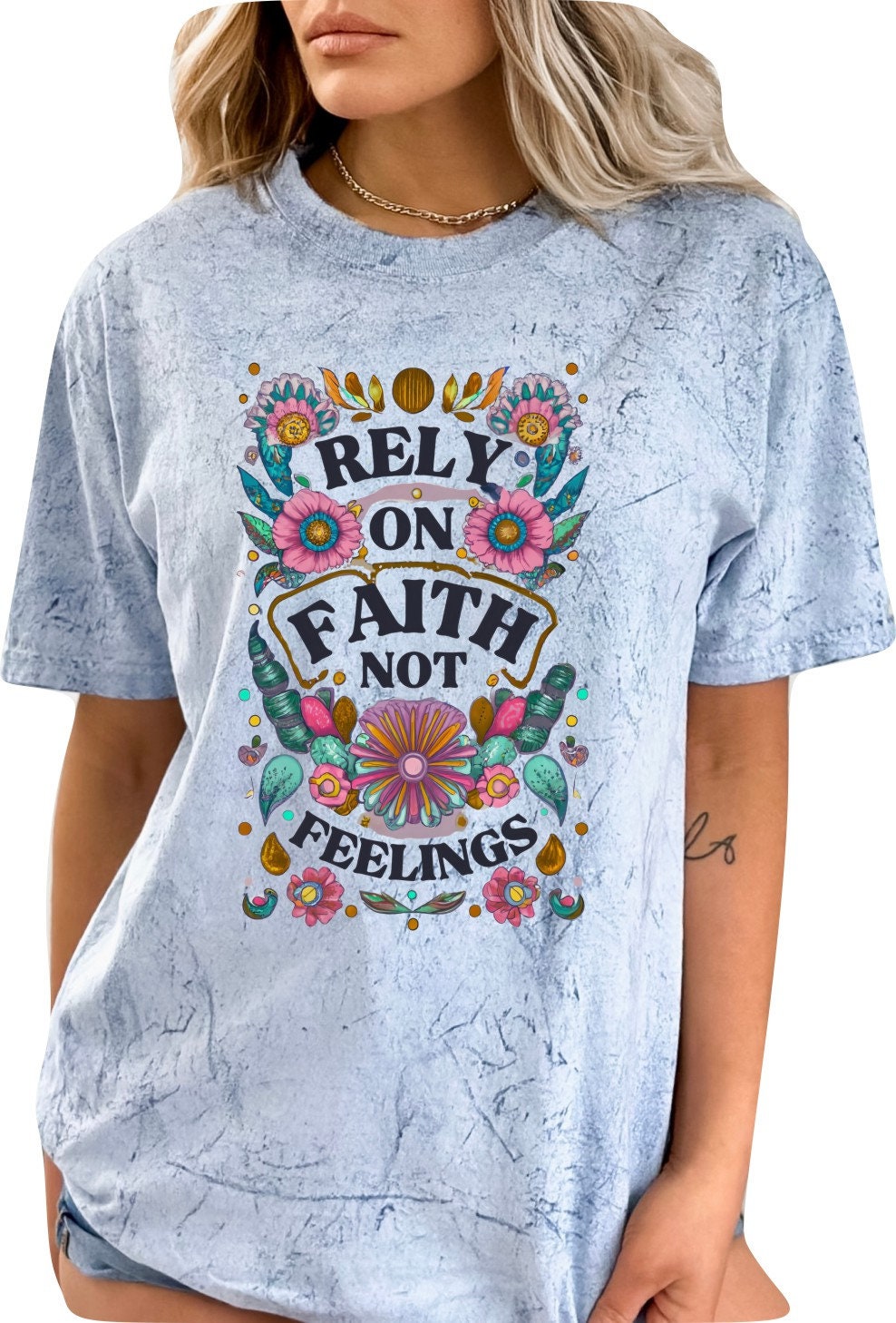 Christian Mother's Day Shirt Mothers Day TShirt Religious Mothers Day Gift Christian Mom Shirt Rely on Faith Not Feelings Shirt