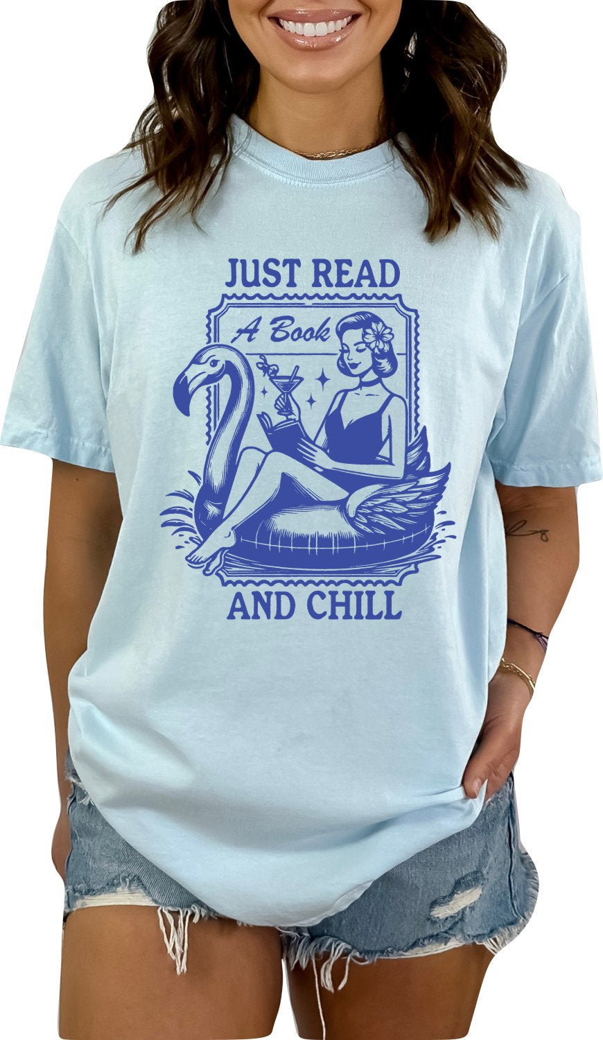 Book Shirt Just Read a Book and Chill TShirt Book Lover Shirt Book T Shirt women Reading Shirts Book Club Shirt Comfort Colors
