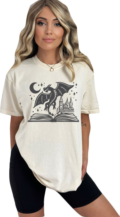 Book shirt Book Lover TShirt Women Reading Shirts Book Club Shirt book shirt for women reading shirt Book gift Dragon Book Shirt