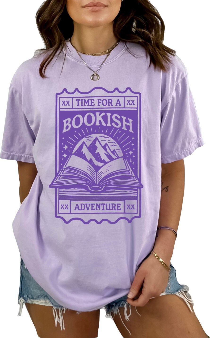 Book shirt Book Lover TShirt women Reading Shirts Book Club book shirt for women reading shirt Book gift Time for a bookish adventure Shirt