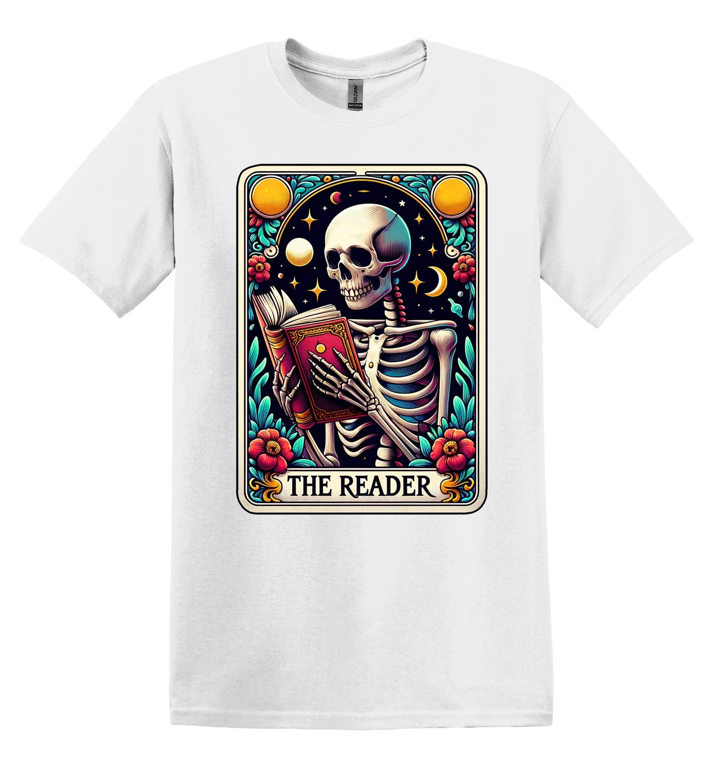 The Reader Shirt Funny Gift Unisex Shirt Gift for Her Retro Tshirt Vintage Graphic Shirt Joke Shirt Funny Tarot Card Shirt