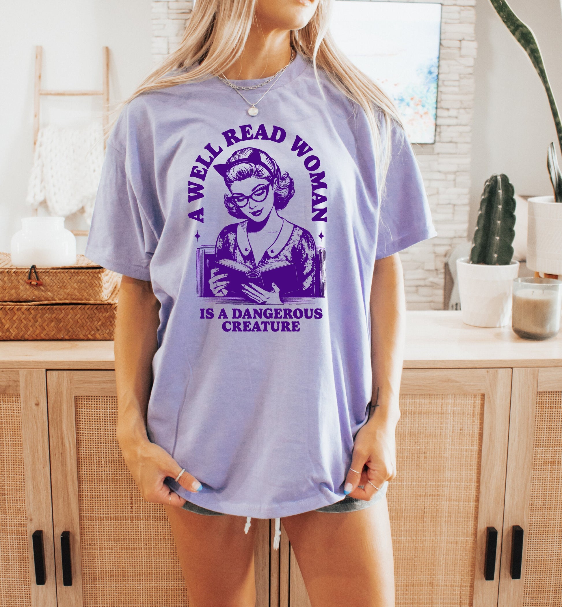 Book Shirt A Well Read Woman is a Dangerous Creature TShirt Book Lover Shirt Book TShirt women Reading Shirts Book Club Shirt Book Nerd