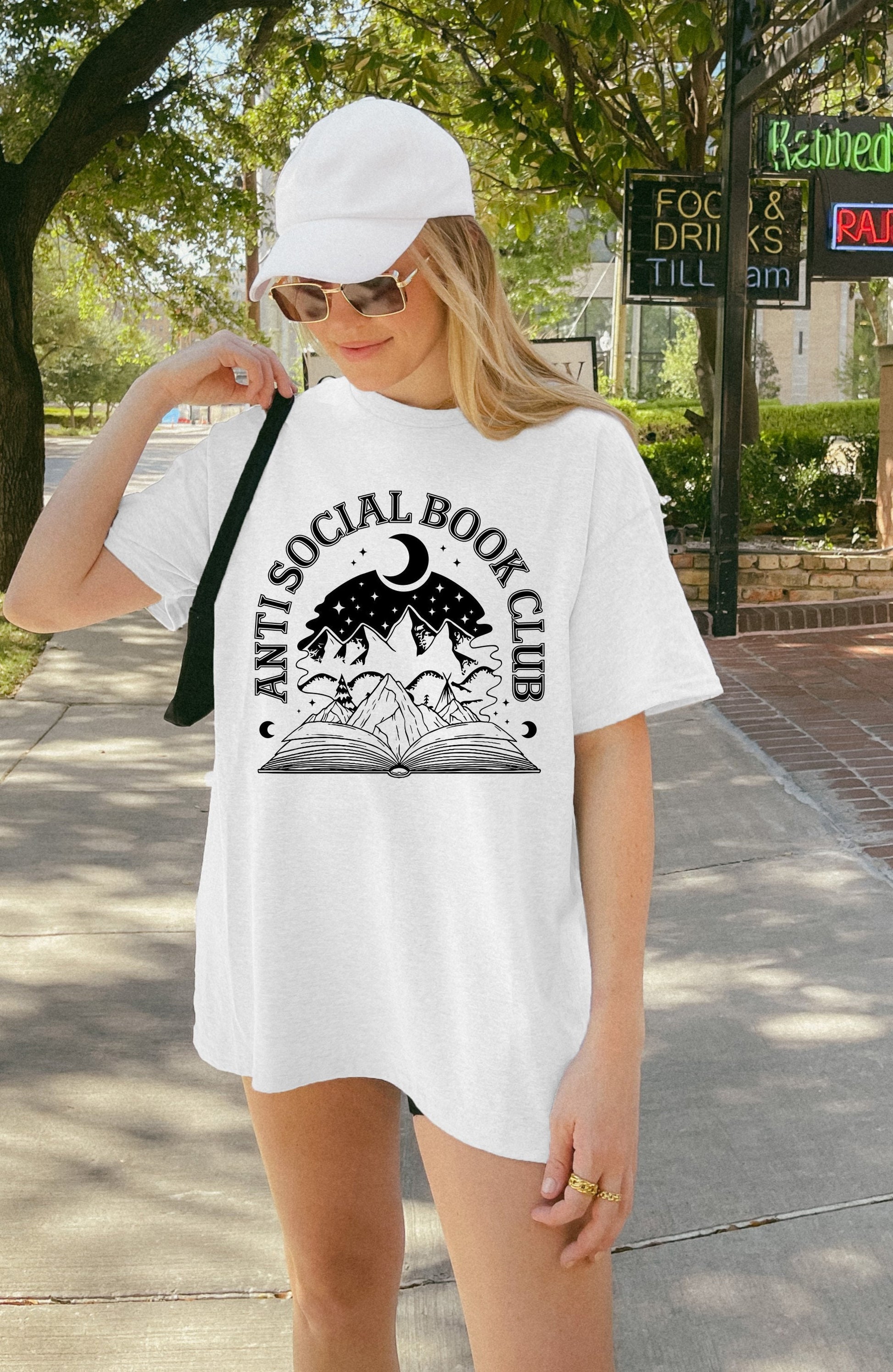 Antisocial Book Club Shirt Book Lover Shirt Book TShirt Women Reading Shirts Book Club Shirt