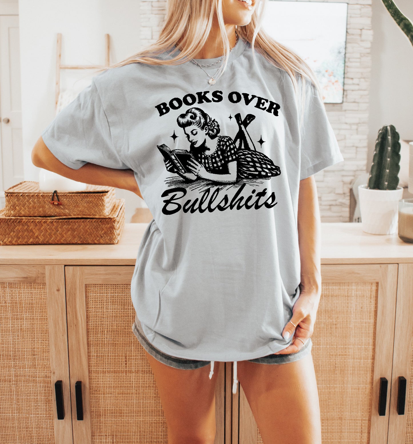 Books Over Bullshits Shirt Book shirt Book Lover TShirt women Reading Shirts Book Club Shirt book shirt for women reading shirt Book gift