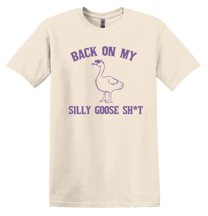 Back on My Silly Shit Shirt Graphic Shirt Funny Adult TShirt Vintage Funny TShirt Nostalgia T-Shirt Relaxed Cotton Shirt