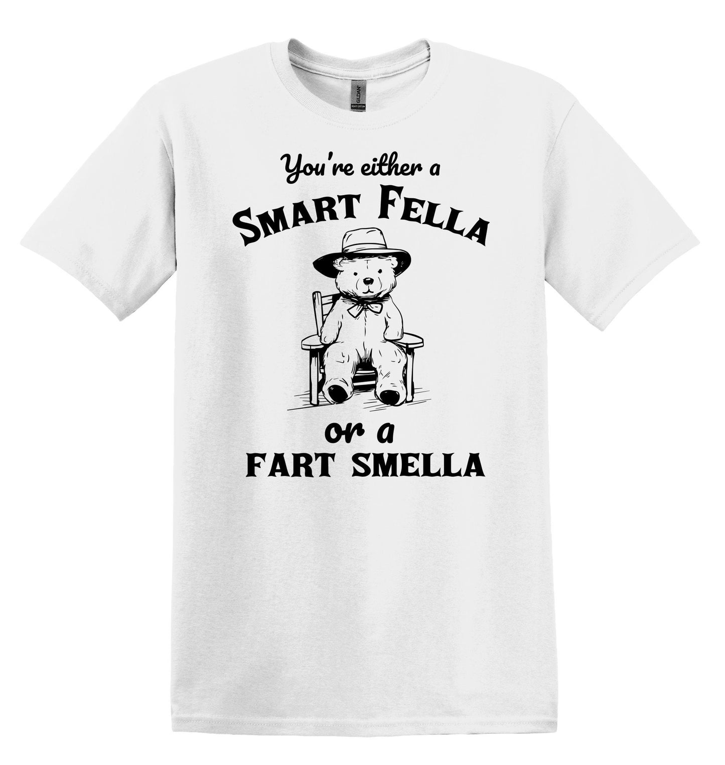 You're either a Smart Fella or a Fart Smella Funny Shirt Graphic Shirt Funny Shirt Nostalgia Shirt Cotton Shirt Minimalist Shirt Gag Shirt